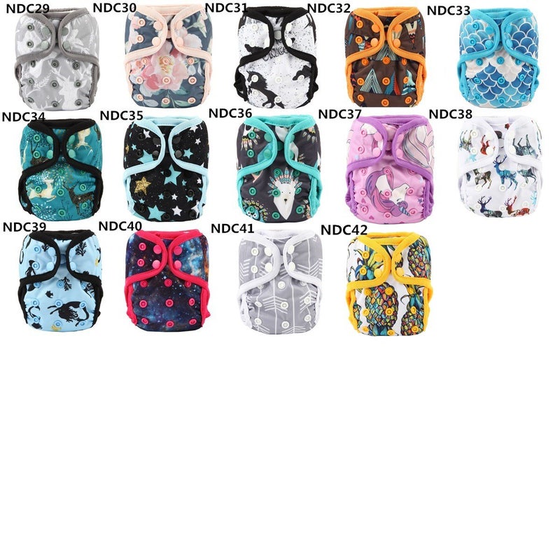 Sigzagor Newborn Baby Diaper Nappy Cover 8lbs-10lbs (Floral) - Image 3
